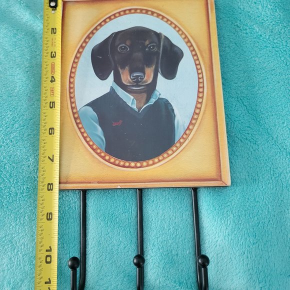 Whimsical dog hook rack 7x8 - Picture 3 of 3